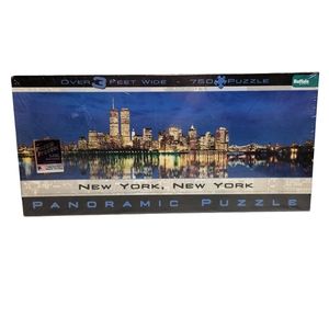 NEW New York, NY 3ft Wide Panoramic Puzzle 750 pieces Sealed Twin Towers History